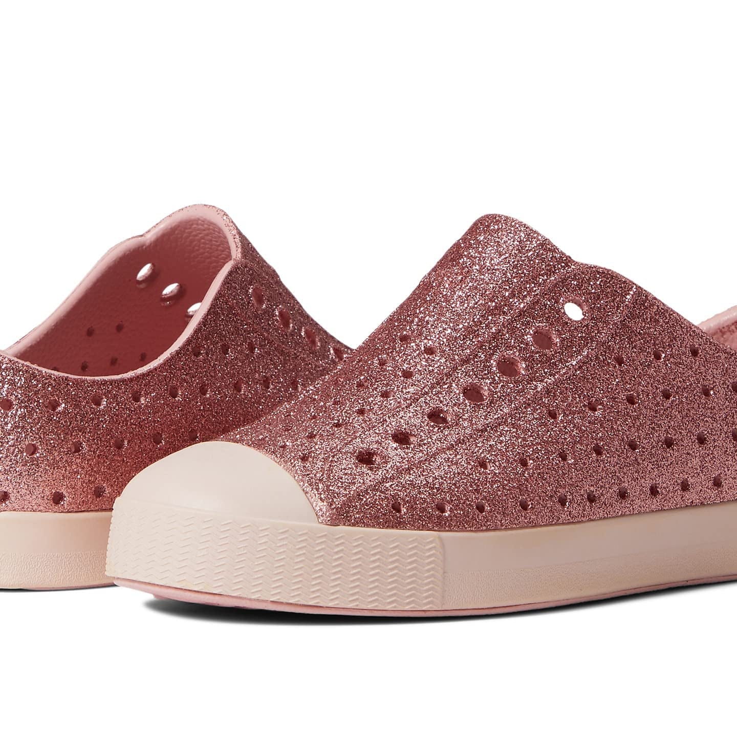 Native Shoes Kids Jefferson - Kids Rose Pink Bling/Dust Pink Shoe Deals Outlet