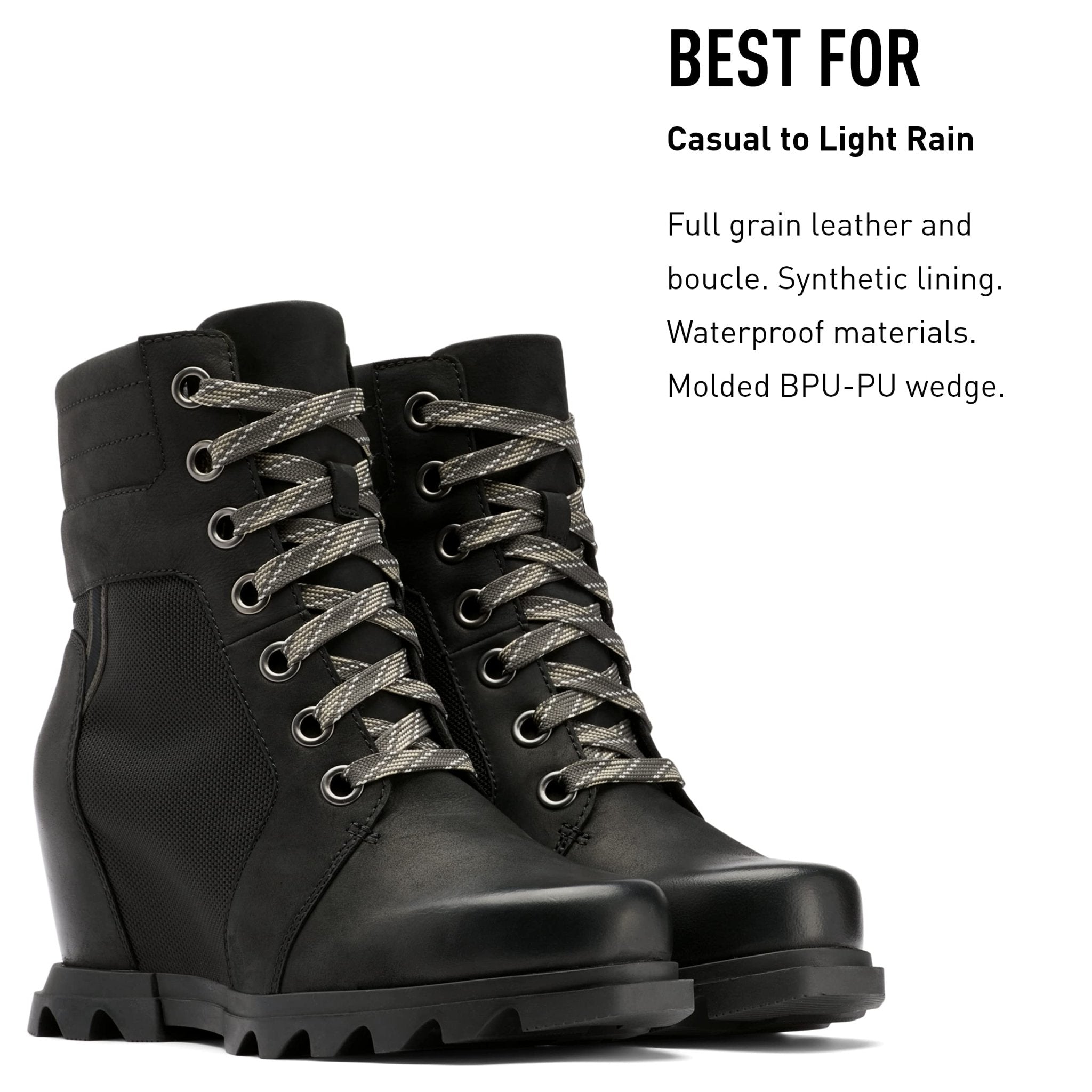 SOREL Joan Of Arctic Wedge lll - Women's Black, Jet Shoe Deals Outlet