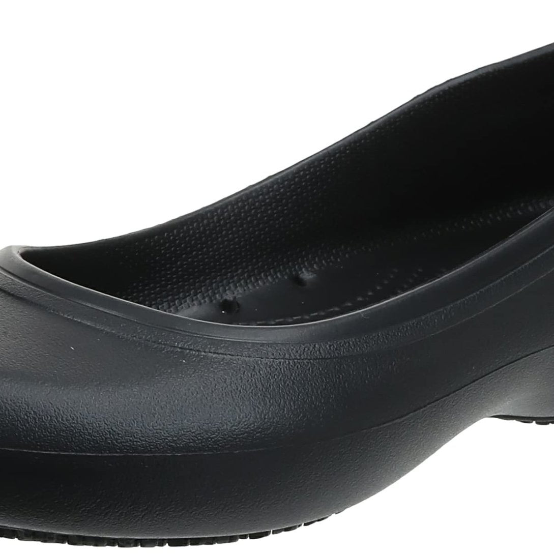 Crocs Kadee ll Work Flat - Women's Black/Black Shoe Deals Outlet