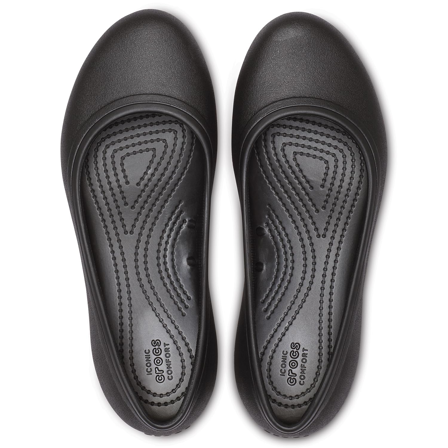 Crocs Kadee ll Work Flat - Women's Black/Black Shoe Deals Outlet