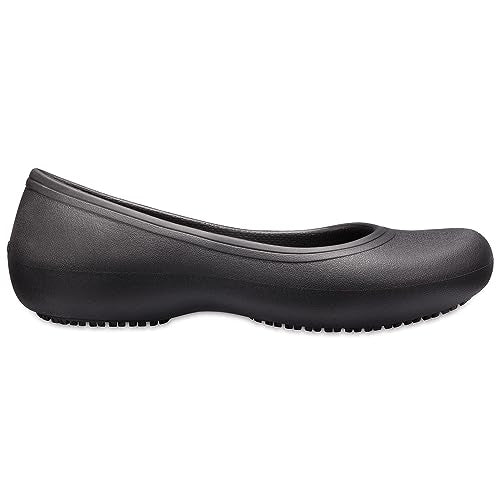 Crocs Kadee ll Work Flat - Women's Black/Black Shoe Deals Outlet