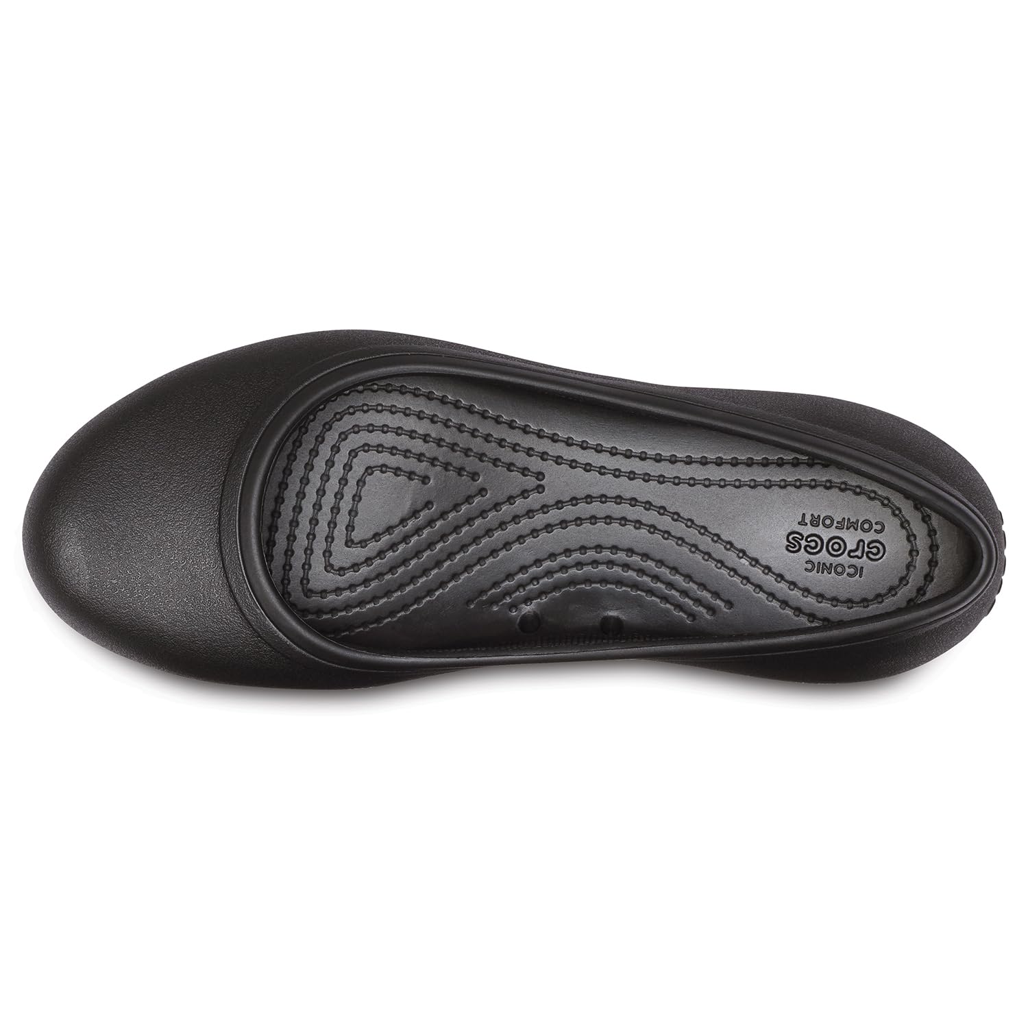 Crocs Kadee ll Work Flat - Women's Black/Black Shoe Deals Outlet