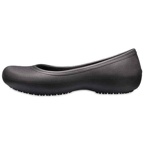 Crocs Kadee ll Work Flat - Women's Black/Black Shoe Deals Outlet