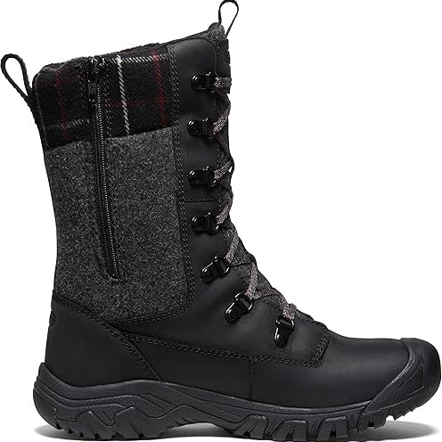 KEEN Greta Black / Black Plaid 6.5 M 195208041389 Shoe Deals Outlet