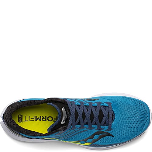 Saucony Kinvara 12 - Men's Blue/Citrus Shoe Deals Outlet