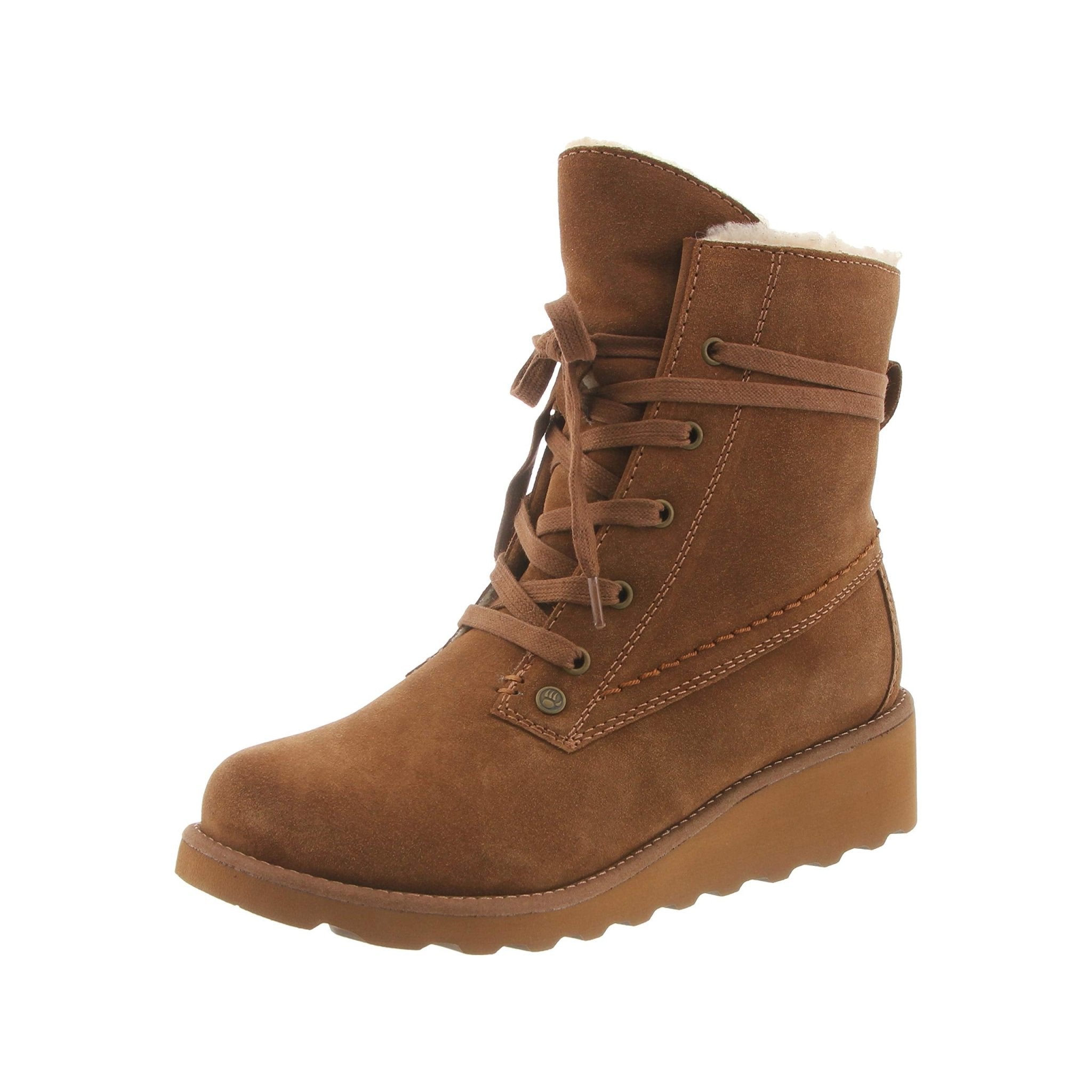 BEARPAW Krista Ankle Boot - Women's Hickory Shoe Deals Outlet