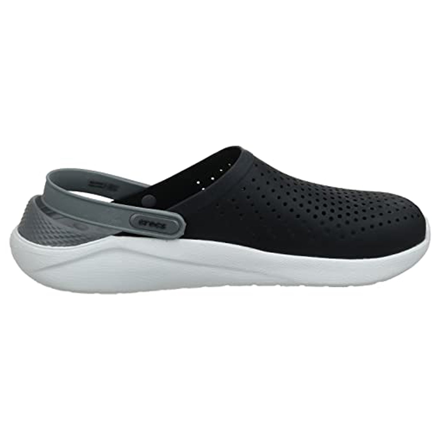 Crocs LiteRide Clog - Unisex Black/Smoke Shoe Deals Outlet
