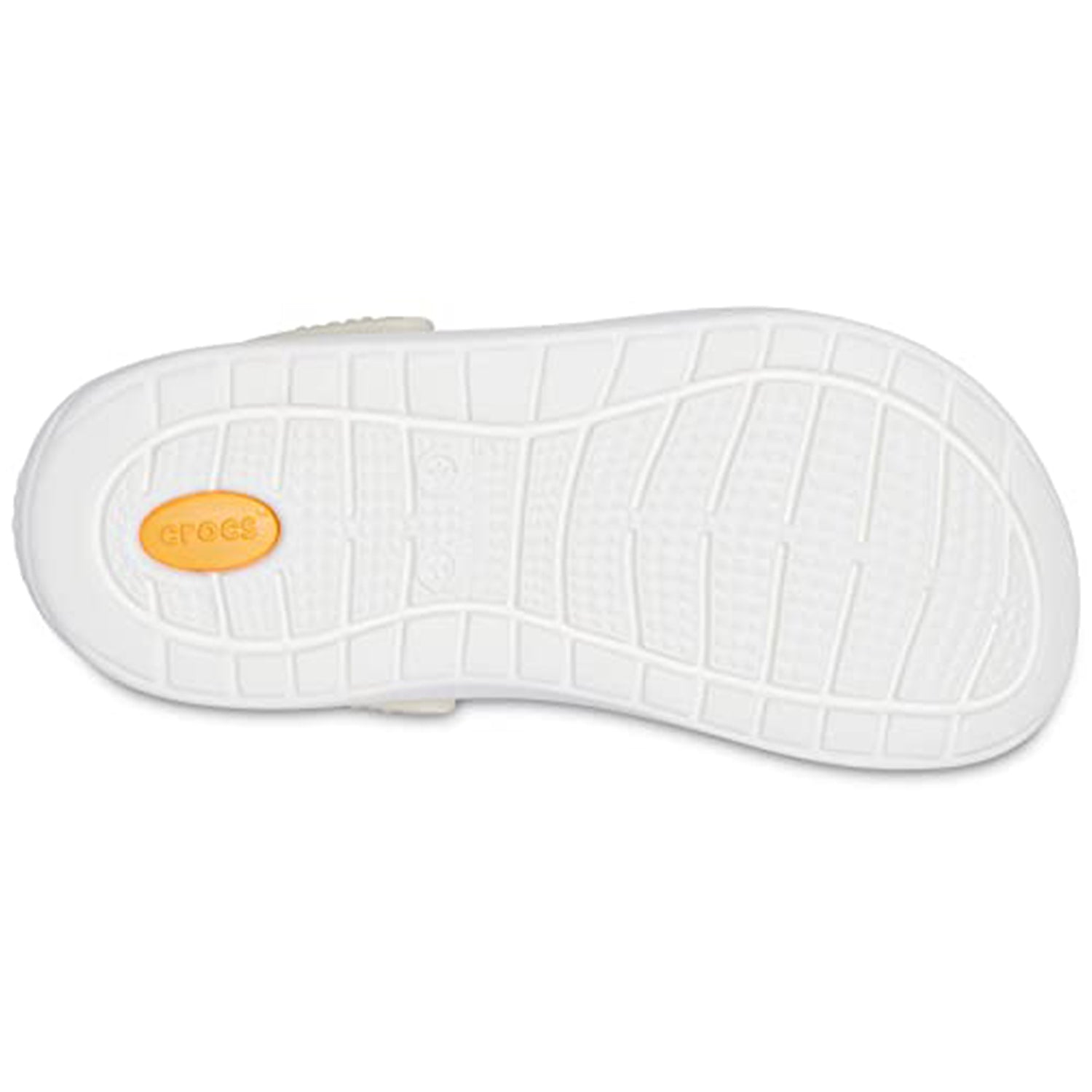 Crocs LiteRide Clog - Unisex Stucco/Orange Sorbet Shoe Deals Outlet