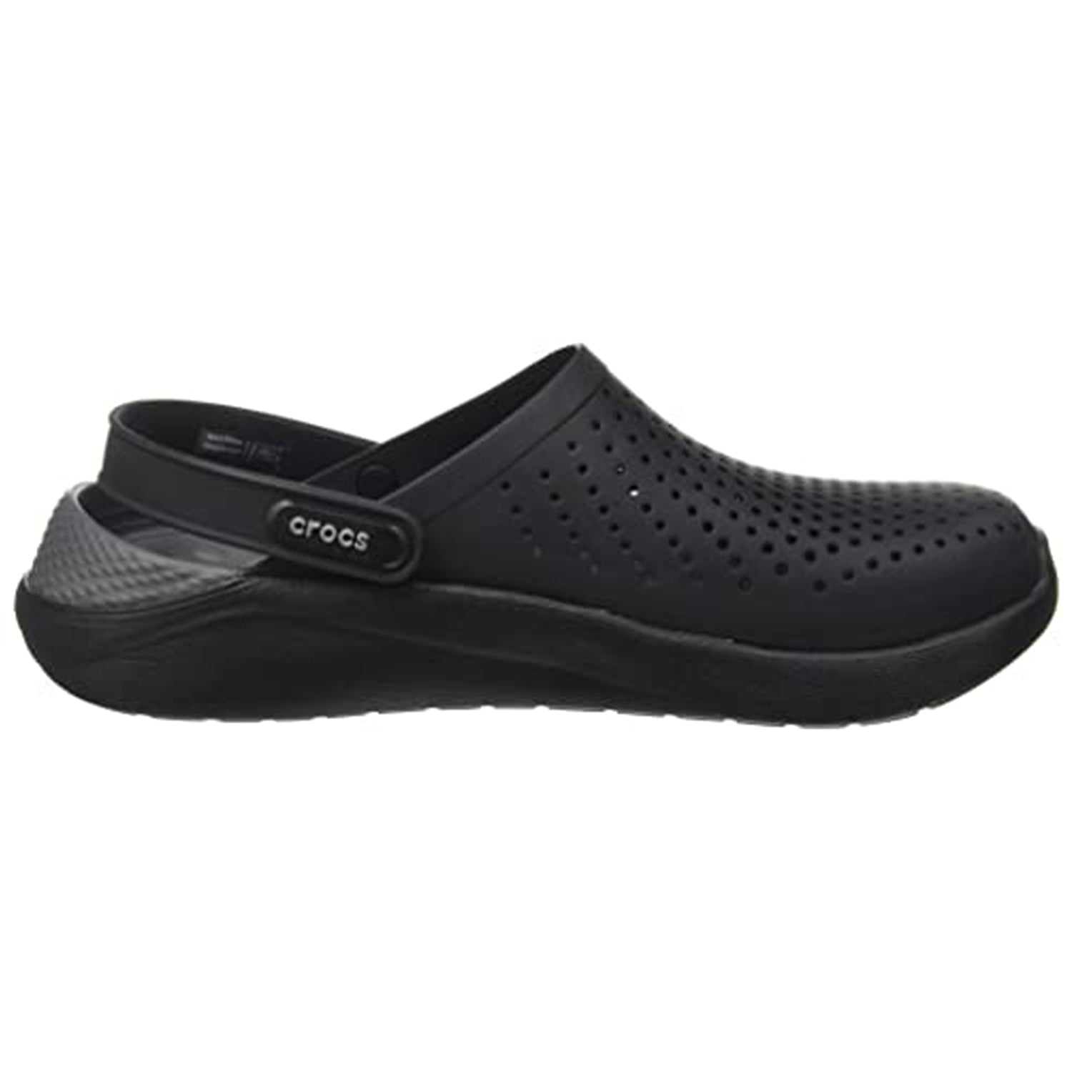 Crocs LiteRide Clog - Unisex Black/Slate Grey Shoe Deals Outlet