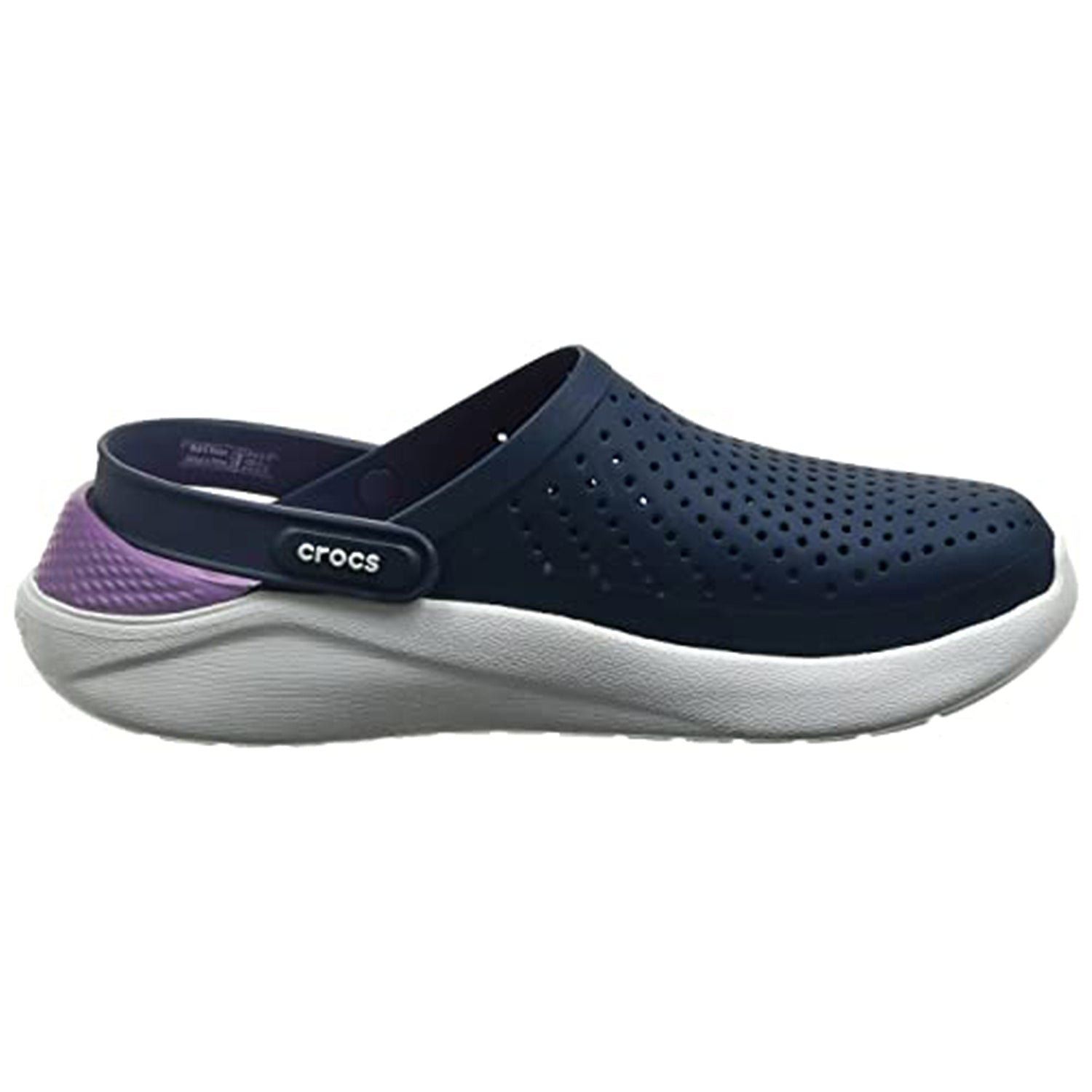 Crocs LiteRide Clog - Unisex Navy/Orchid Shoe Deals Outlet