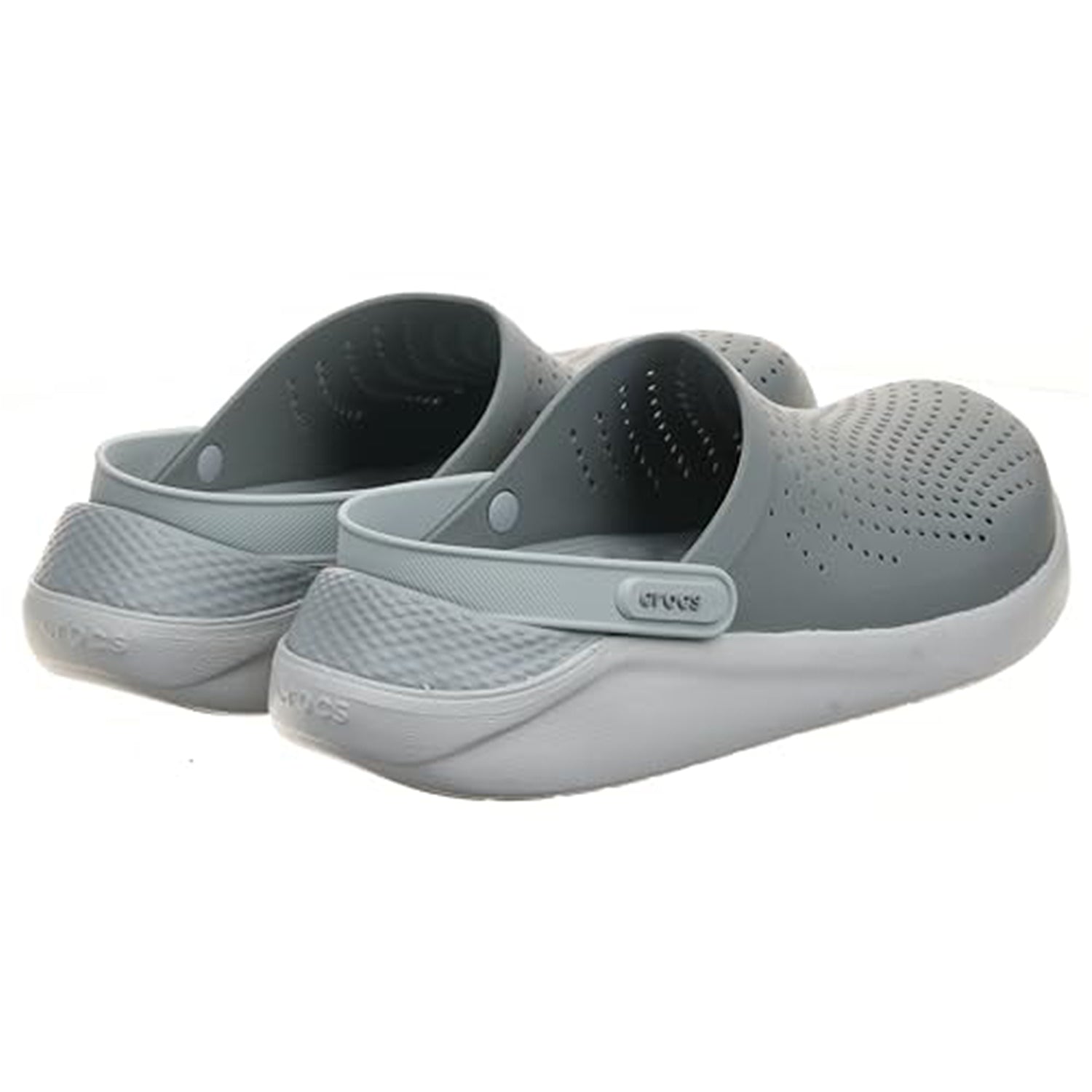 Crocs LiteRide Clog - Unisex Smoke/Pearl White Shoe Deals Outlet