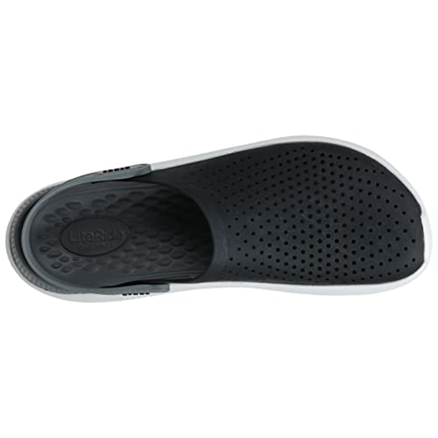 Crocs LiteRide Clog - Unisex Black/Smoke Shoe Deals Outlet
