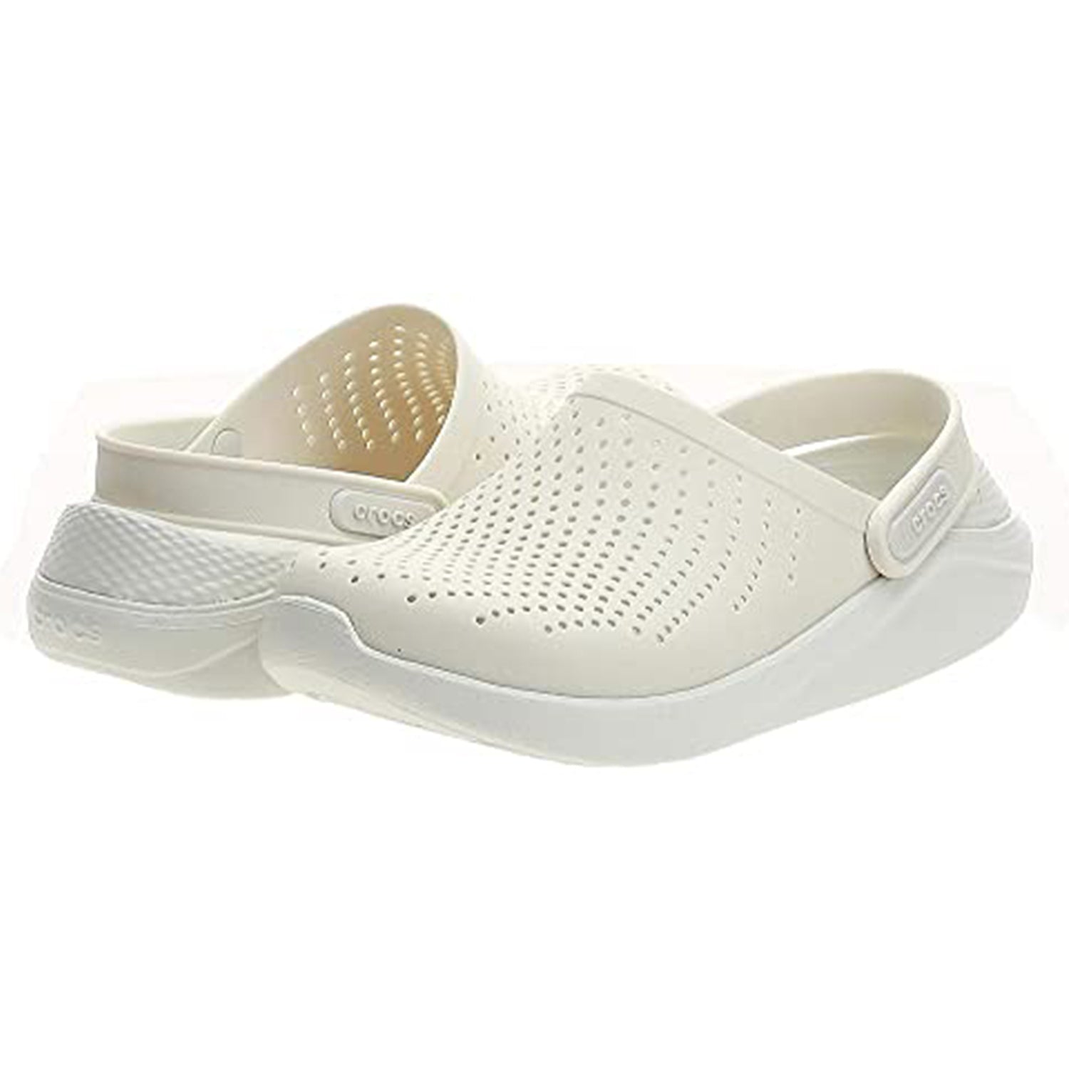 Crocs LiteRide Clog - Unisex Almost White/Almost White Shoe Deals Outlet