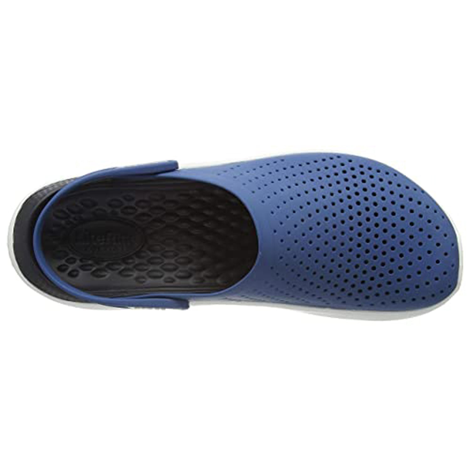 Crocs LiteRide Clog - Unisex Vivid Blue Almost White Shoe Deals Outlet