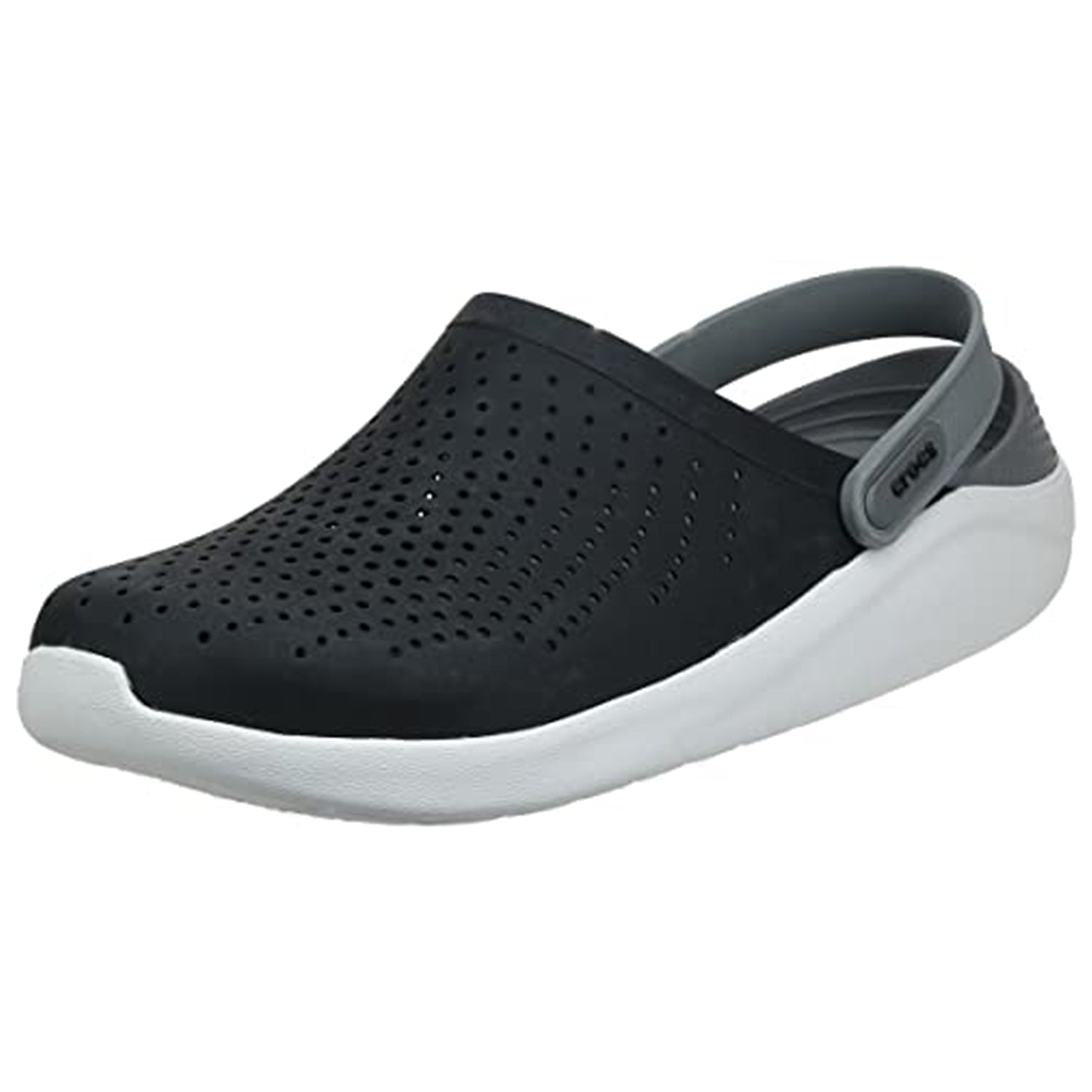 Crocs LiteRide Clog - Unisex Black/Smoke Shoe Deals Outlet