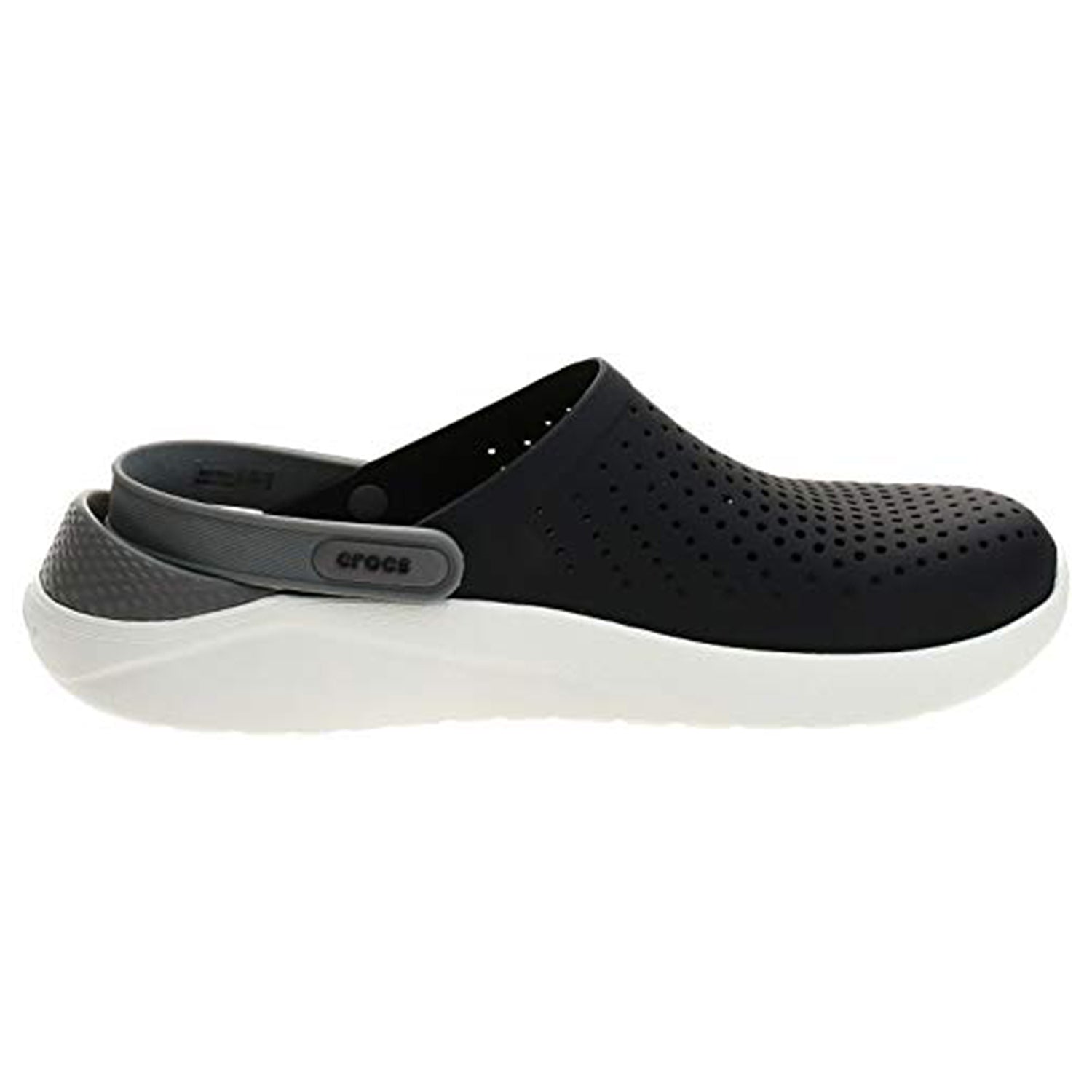 Crocs LiteRide Clog - Unisex Black/Smoke Shoe Deals Outlet