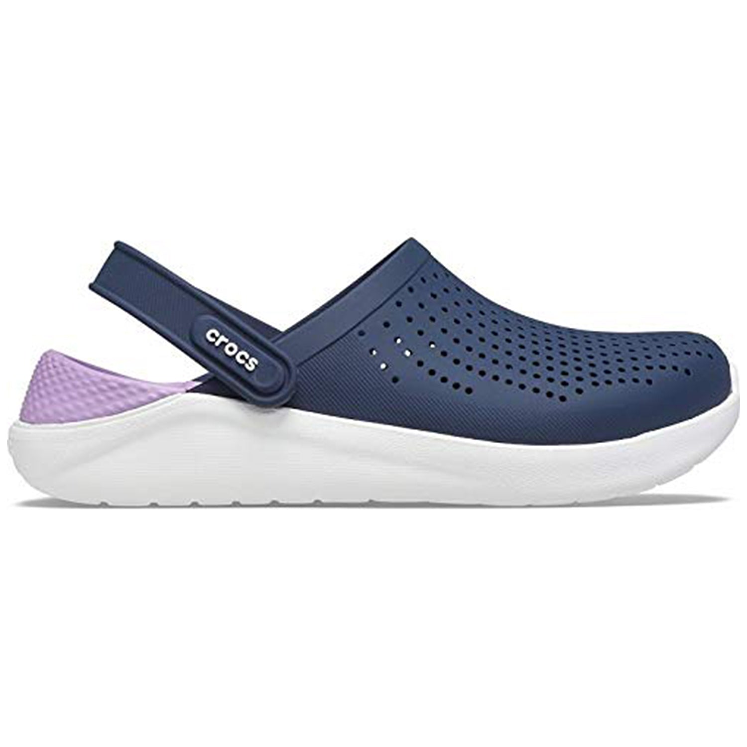 Crocs LiteRide Clog - Unisex Navy/Orchid Shoe Deals Outlet
