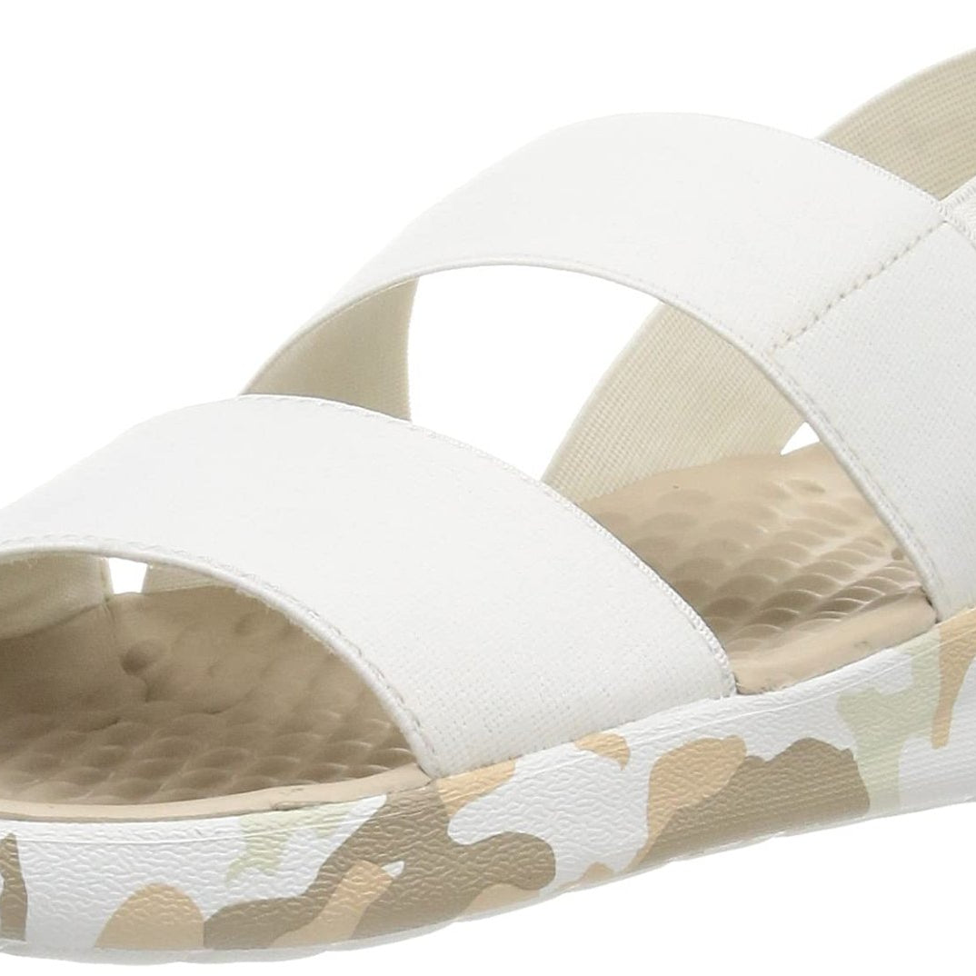 Crocs LiteRide Stretch Sandal - Women's Almost White Shoe Deals Outlet