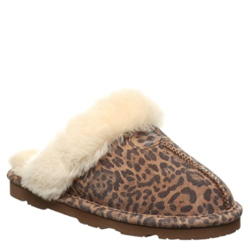 BEARPAW Loki Exotic Slippers - Women's Leopard Shoe Deals Outlet