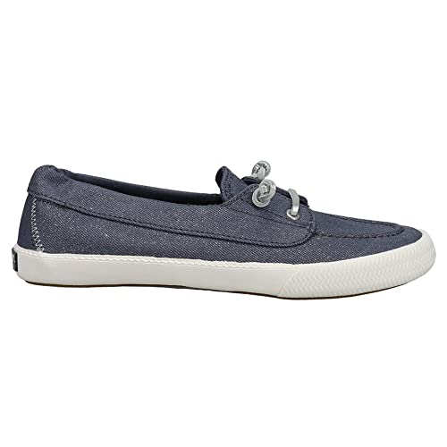 Sperry Lounge Away 2 - Women's Sparkle Denim Grey Shoe Deals Outlet