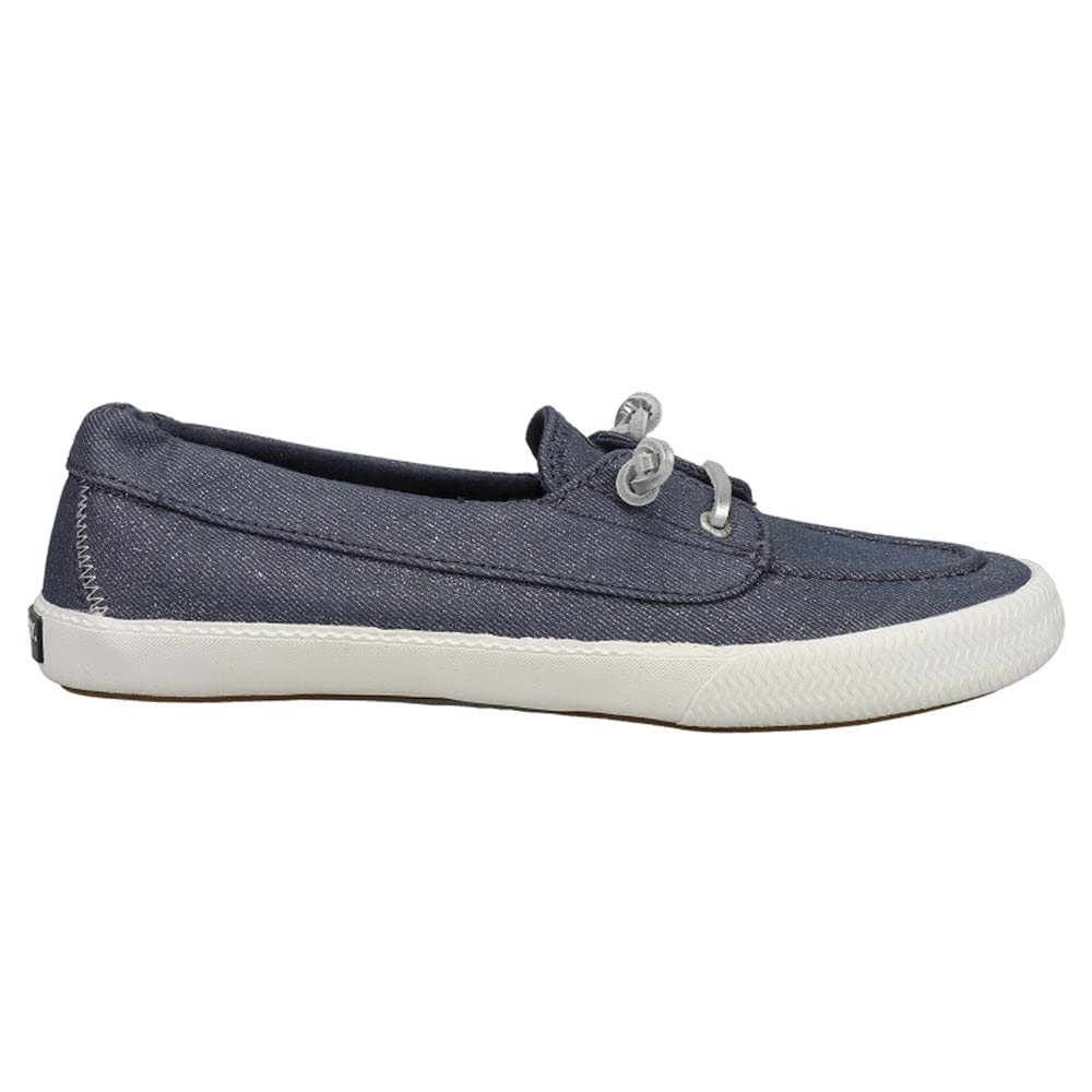 Sperry Lounge Away 2 - Women's Sparkle Denim Grey Shoe Deals Outlet
