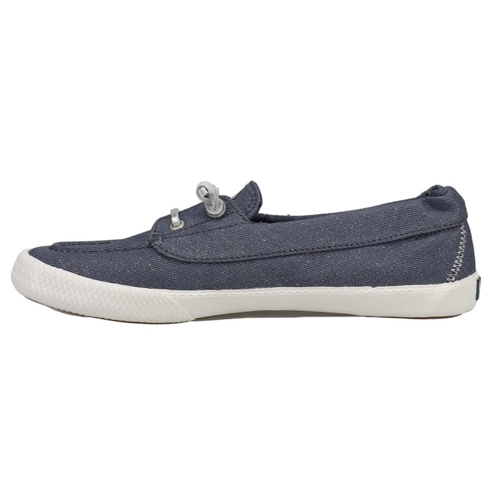 Sperry Lounge Away 2 - Women's Sparkle Denim Grey Shoe Deals Outlet