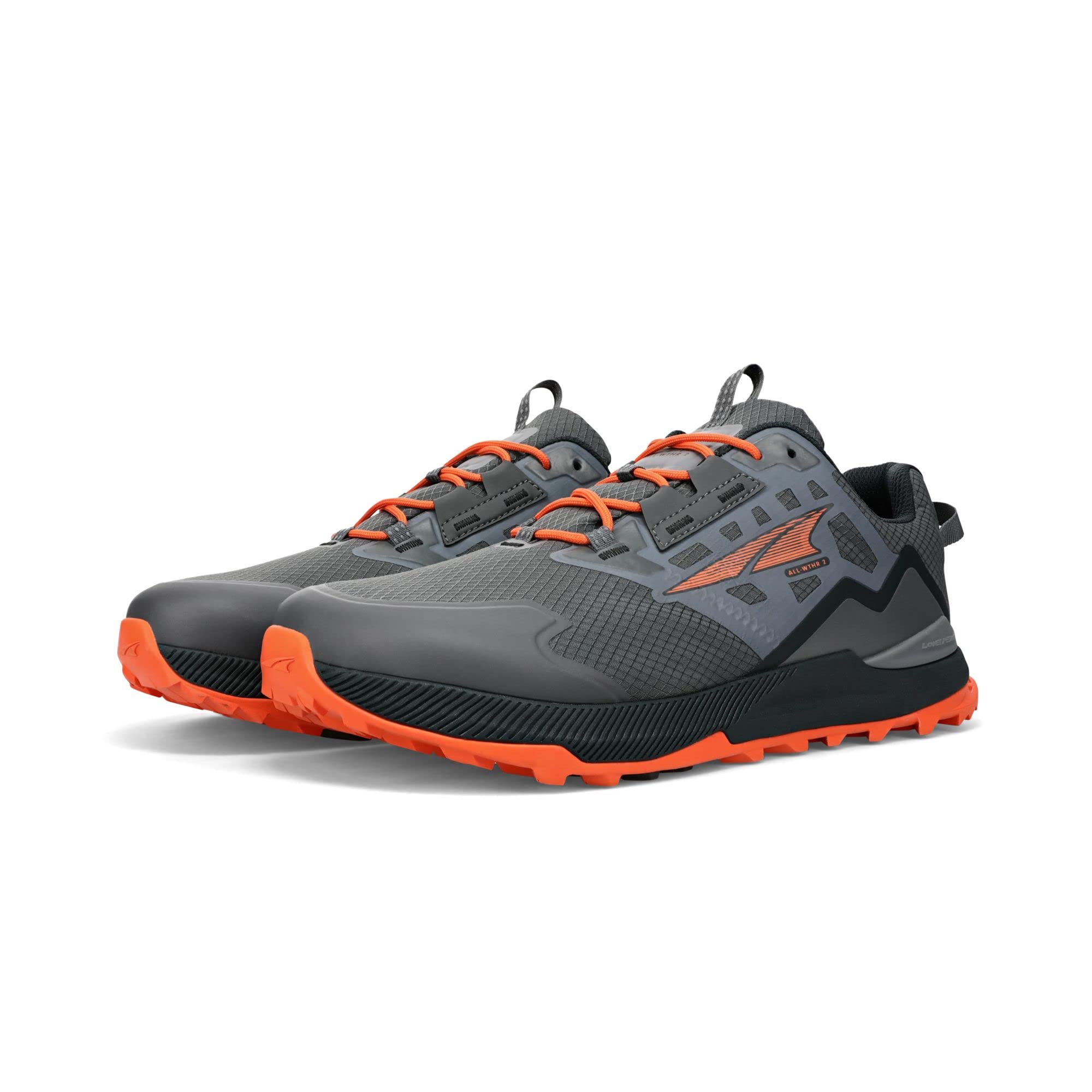 Altra M Lone Peak All - Wthr Low2 - Men's Gray/Orange Shoe Deals Outlet