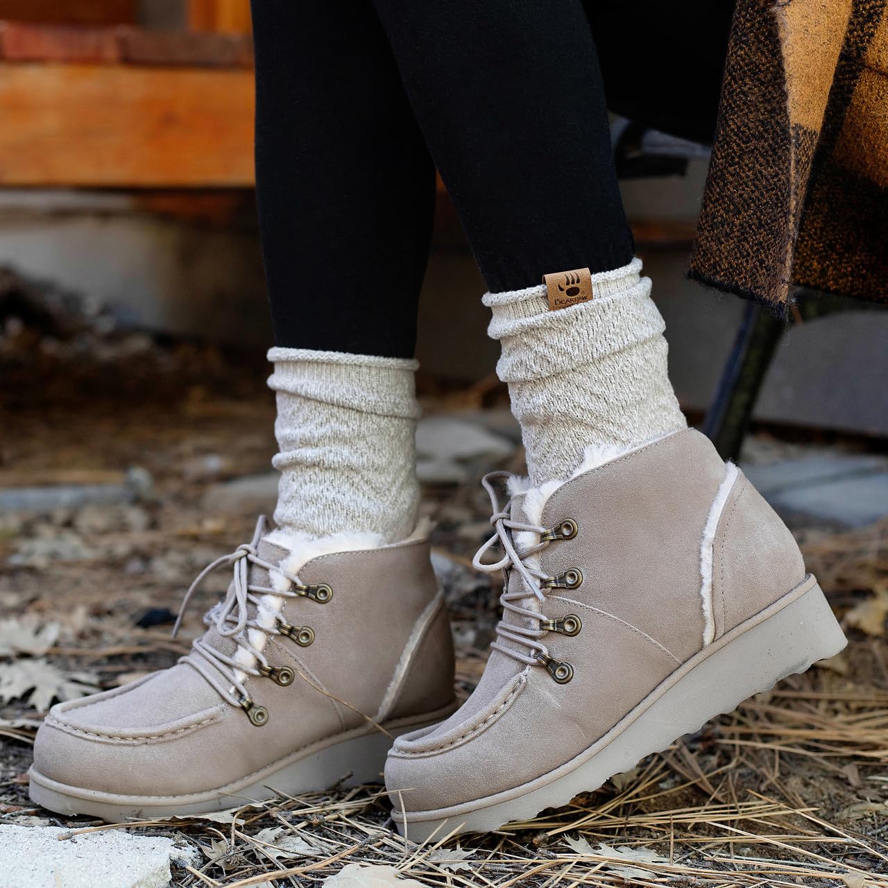 BEARPAW Malinda - Women's Stone Shoe Deals Outlet
