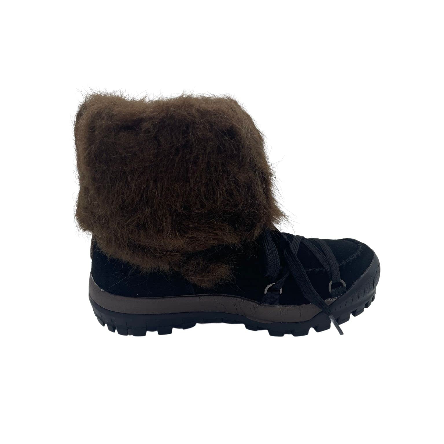 BEARPAW Marilyn Short Boot - Women's Black/Brown Shoe Deals Outlet