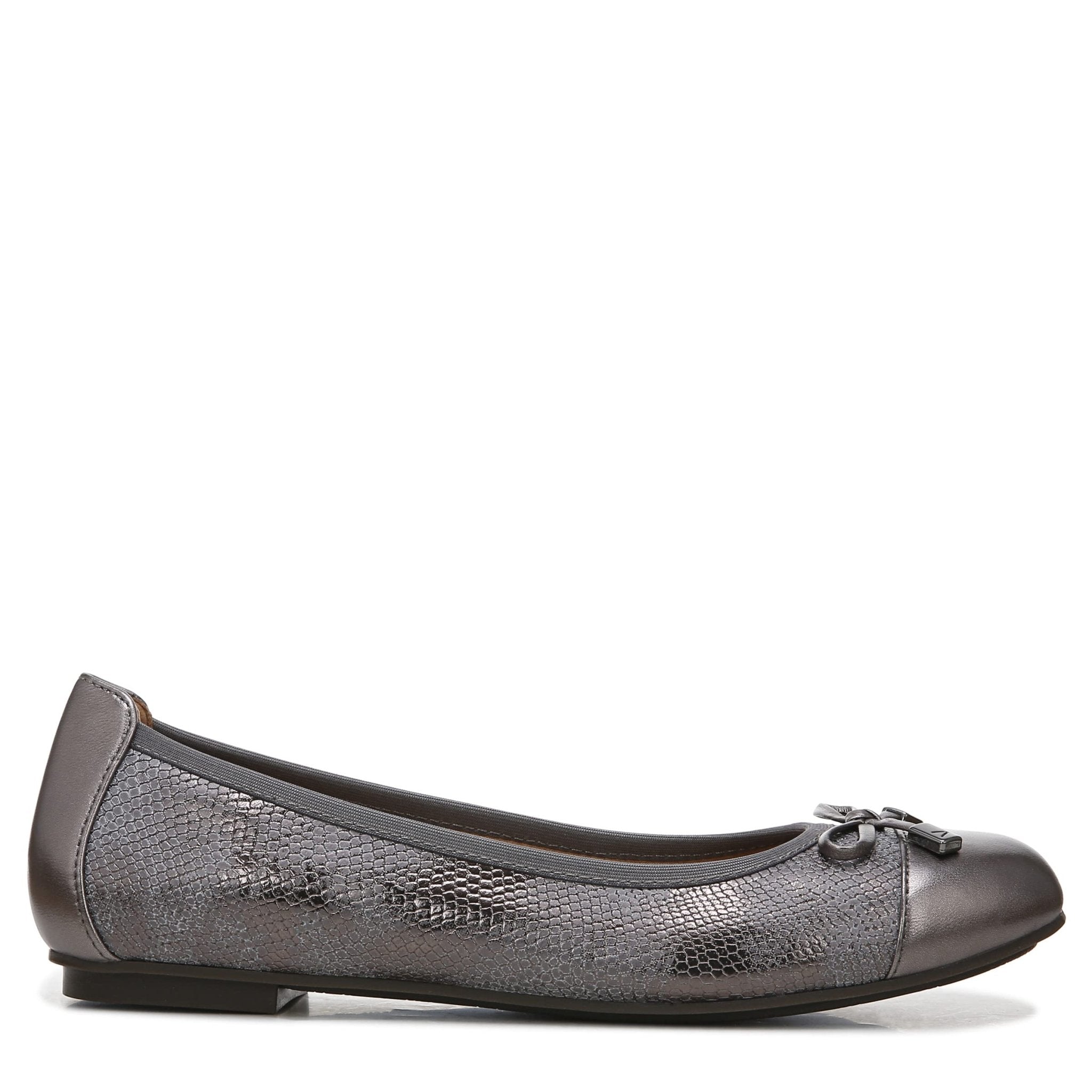 VIONIC Minna Ballet Flat - Women's Pewter Shoe Deals Outlet