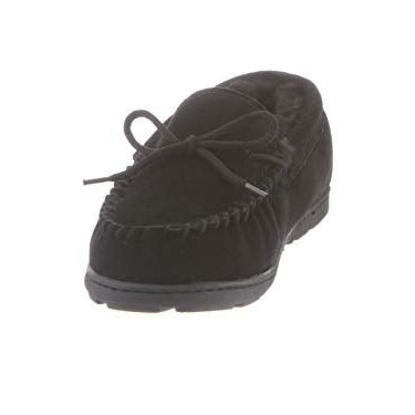 BEARPAW Moc II Slippers - Men's Black Shoe Deals Outlet