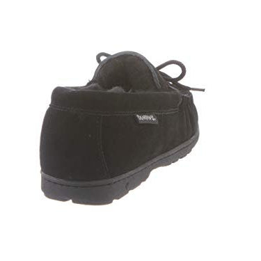 BEARPAW Moc II Slippers - Men's Black Shoe Deals Outlet
