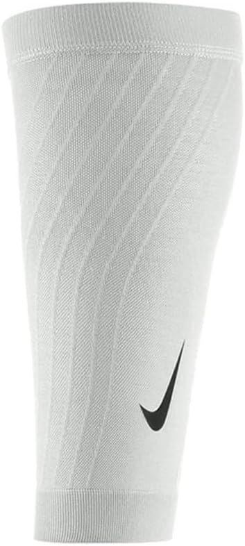 Nike Zoned Support Calf Sleeves White / Silver Men's S / Women's S 887791332707 Shoe Deals Outlet