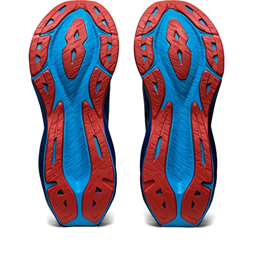ASICS Novablast 3 - Men's Black/Island Blue Shoe Deals Outlet