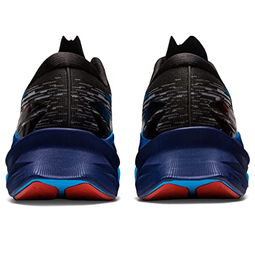 ASICS Novablast 3 - Men's Black/Island Blue Shoe Deals Outlet
