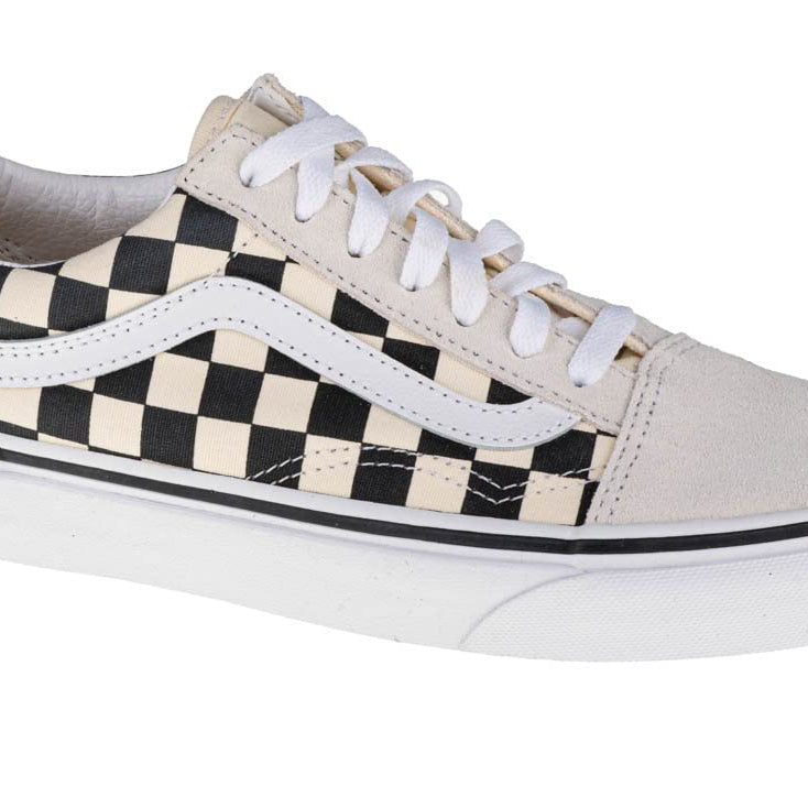 Vans Old Skool Classic - Unisex Off - White/Black Checkerboard Shoe Deals Outlet