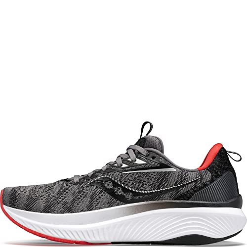 Saucony Omni 21 Running Shoe - Men's Charcoal/Red Shoe Deals Outlet