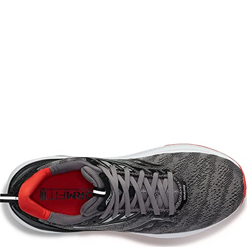 Saucony Omni 21 Running Shoe - Men's Charcoal/Red Shoe Deals Outlet