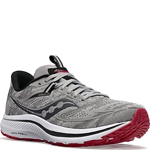 Saucony Omni 21 Running Shoe - Men's Alloy/Garnet Shoe Deals Outlet
