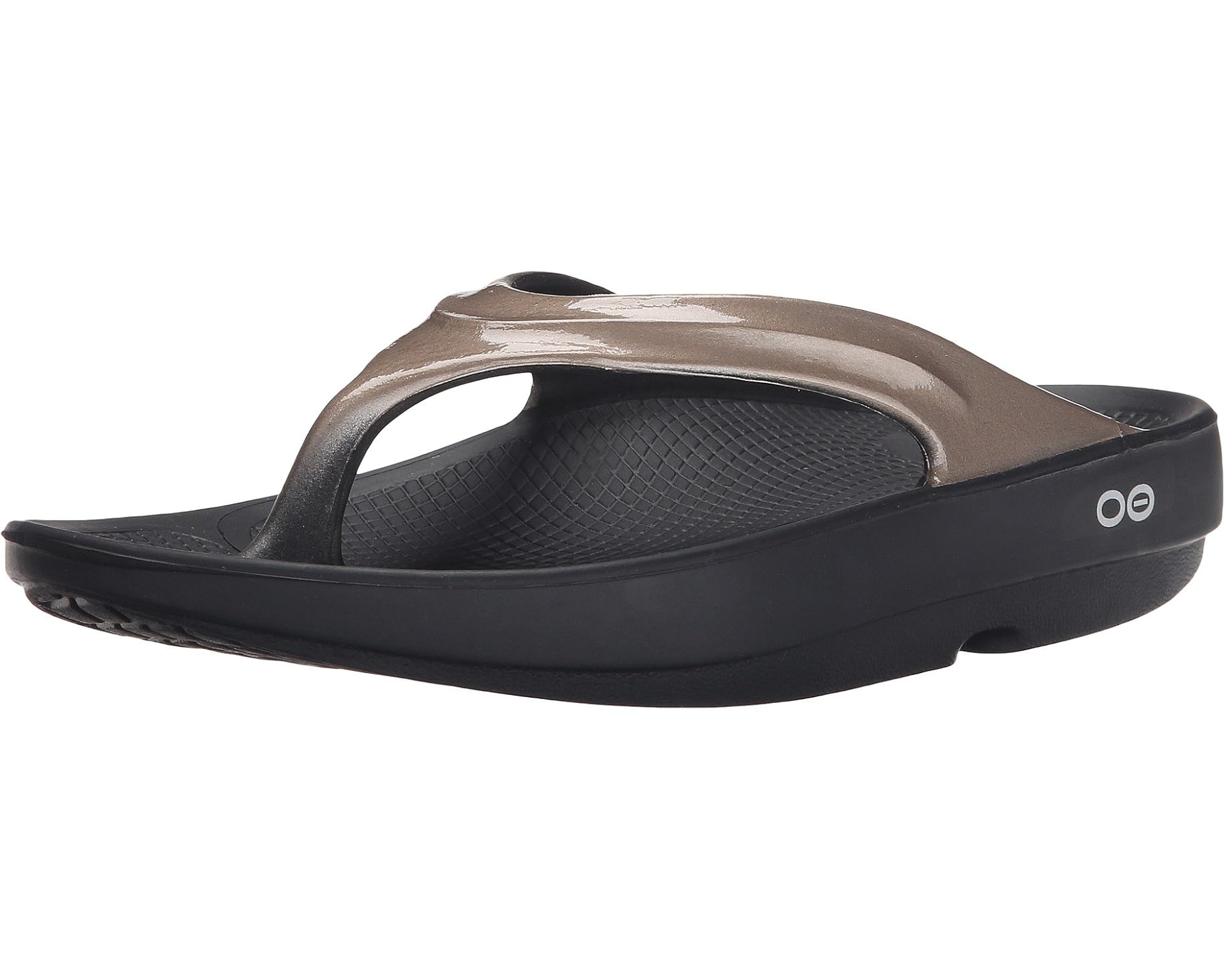 OOFOS Damen Oolala Flip Black / Latte 7 M 848282003612 Shoe Deals Outlet