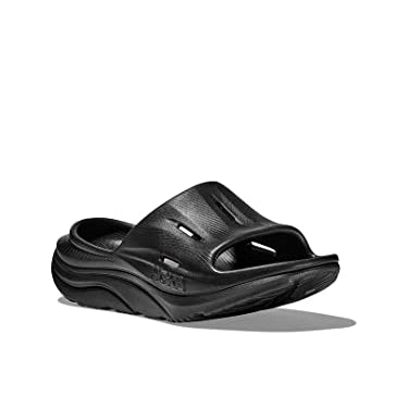 Hoka Ora Recovery 3 Slide - Unisex Black/Black Shoe Deals Outlet