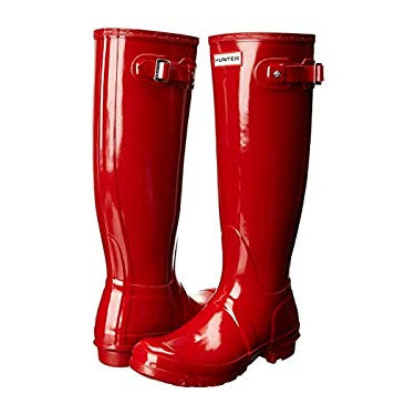 Hunter Original Tall Gloss - Women's Military Red Shoe Deals Outlet