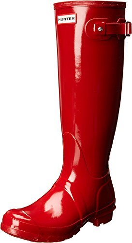 Hunter Original Tall Gloss - Women's Military Red Shoe Deals Outlet