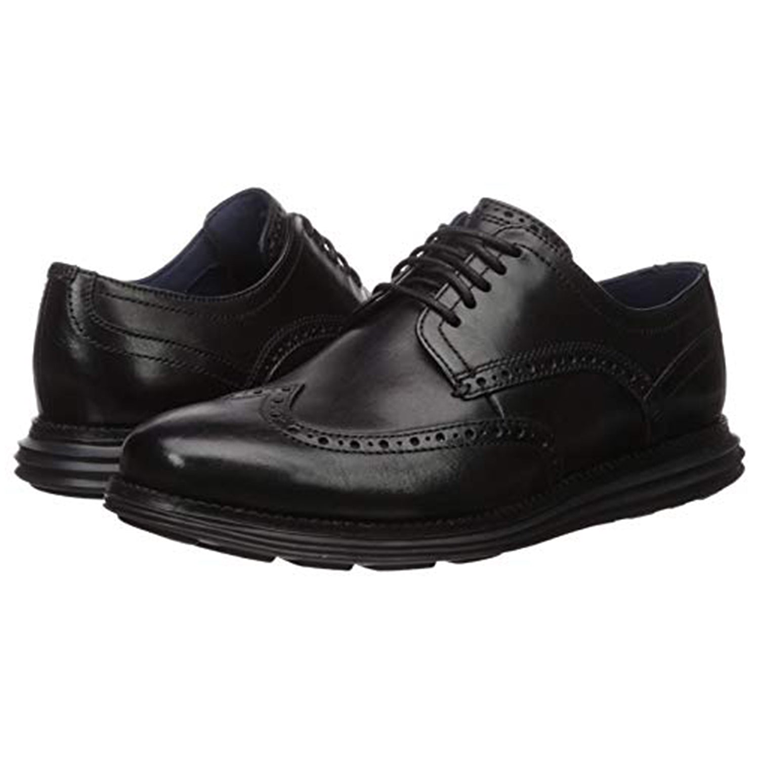 Cole Haan OriginalGrand Wingtip Black Oxford - Men's Black/Black Shoe Deals Outlet