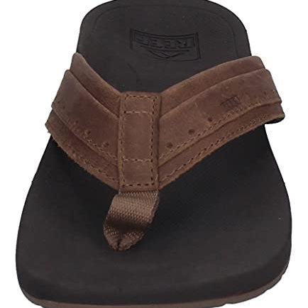 Reef Ortho Spring Leather - Men's Brown Shoe Deals Outlet