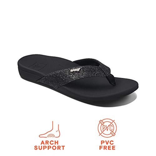 Reef Ortho Spring - Women's Black/Black Glitter Shoe Deals Outlet