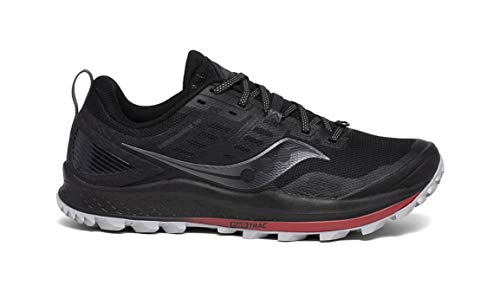 Saucony Peregrine 10 - Men's Black/Red Shoe Deals Outlet