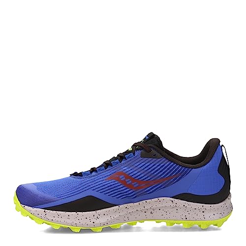 Saucony Peregrine 12 - Men's Blue Raz/Acid Shoe Deals Outlet