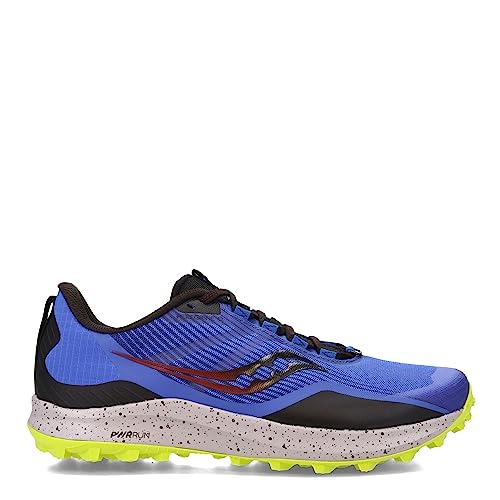 Saucony Peregrine 12 - Men's Blue Raz/Acid Shoe Deals Outlet