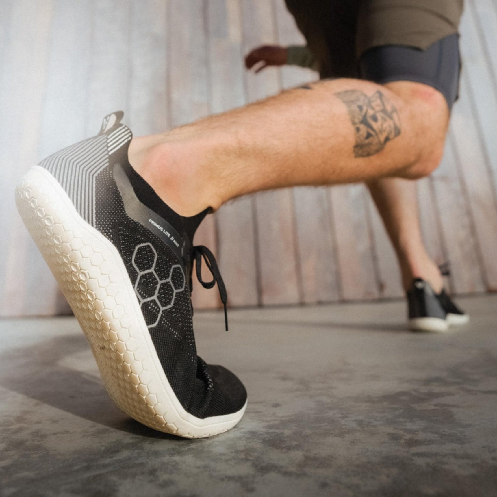 Vivobarefoot Primus Lite Knit - Men's Obsidian Shoe Deals Outlet